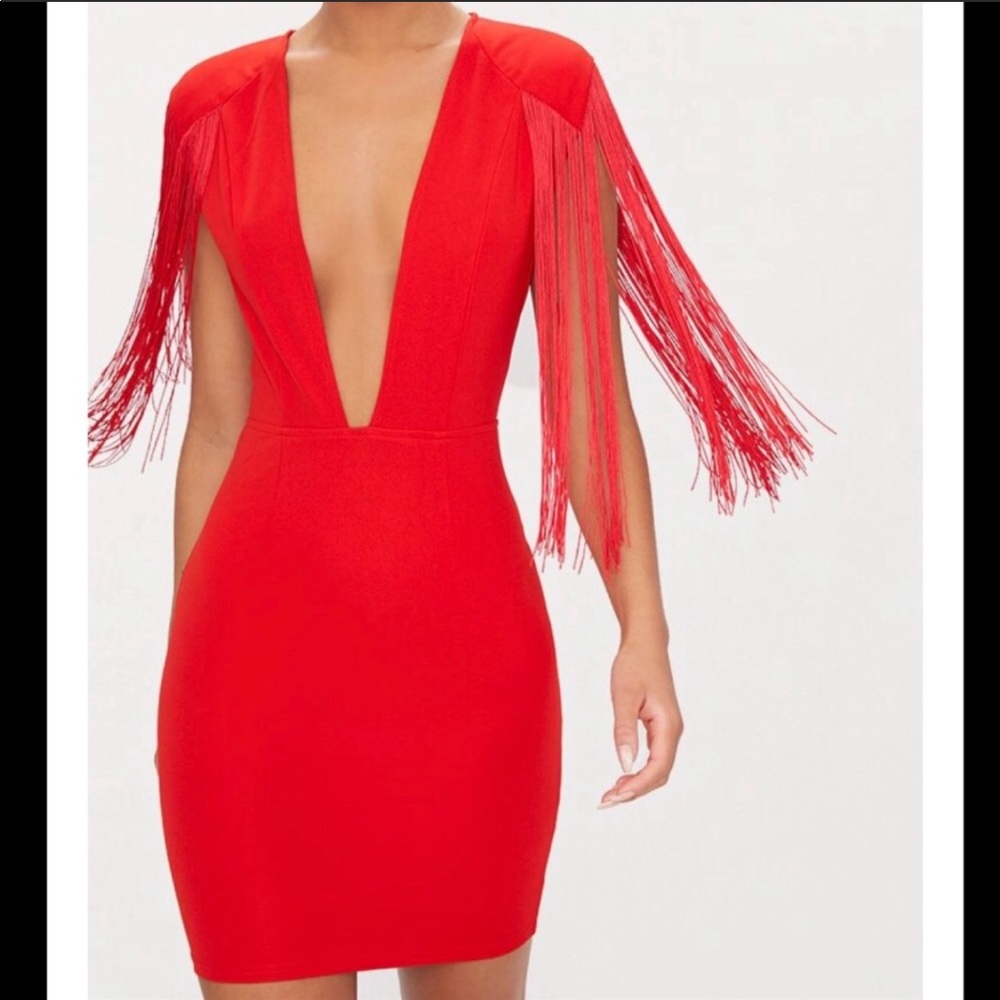 Red Tassel Dress